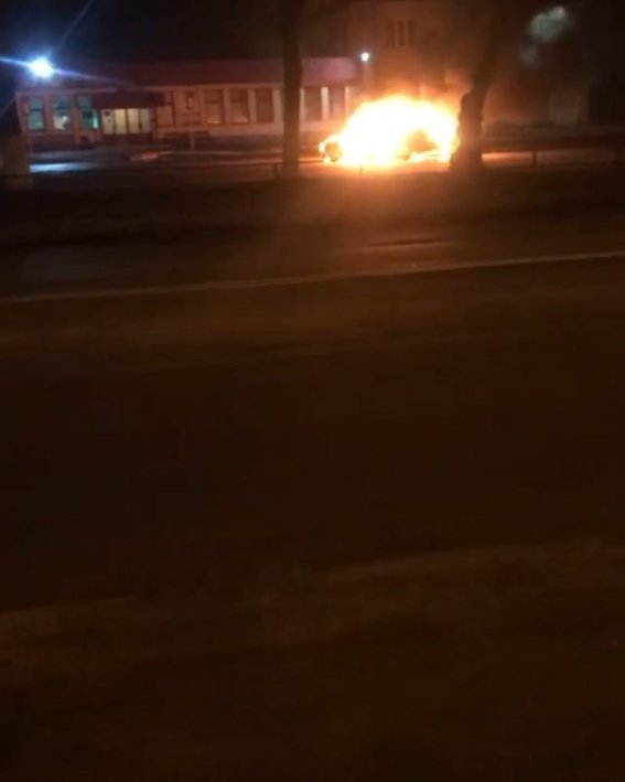 У Луцьку на автостанції згоріло авто