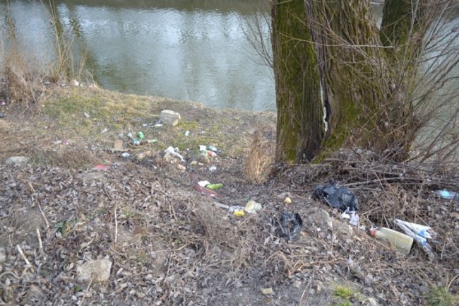 Околиці Луцького замку «тонуть» у смітті. ФОТО