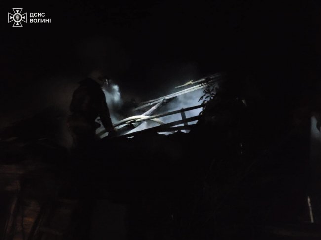 У перший день нового року на Волині горів житловий будинок: загинув чоловік
