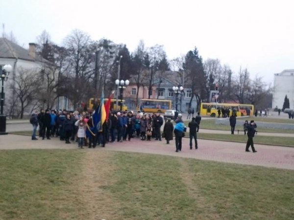 Протест 19 лютого у Волинській облраді: рік тому