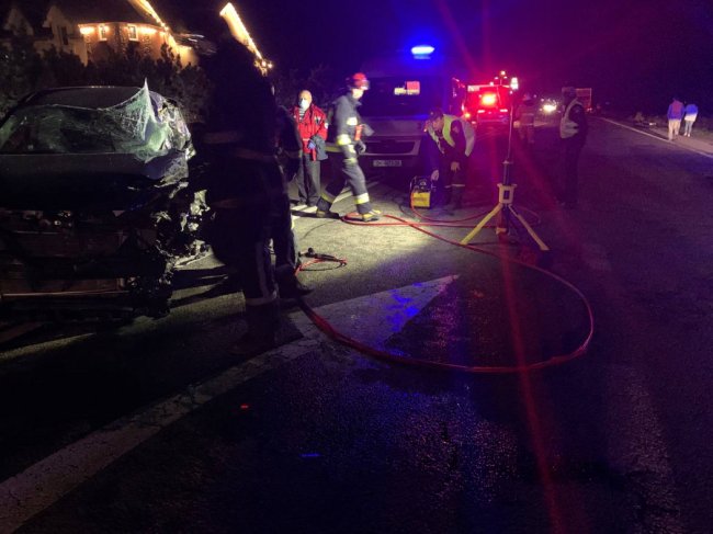 На Рівненщині зіткнулися 3 вантажівки та 2 легковики. ФОТО