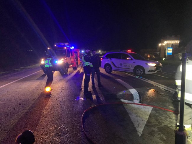 На Рівненщині зіткнулися 3 вантажівки та 2 легковики. ФОТО