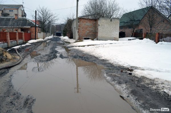 Через відлигу «плаває» приватний сектор у Луцьку. ФОТО