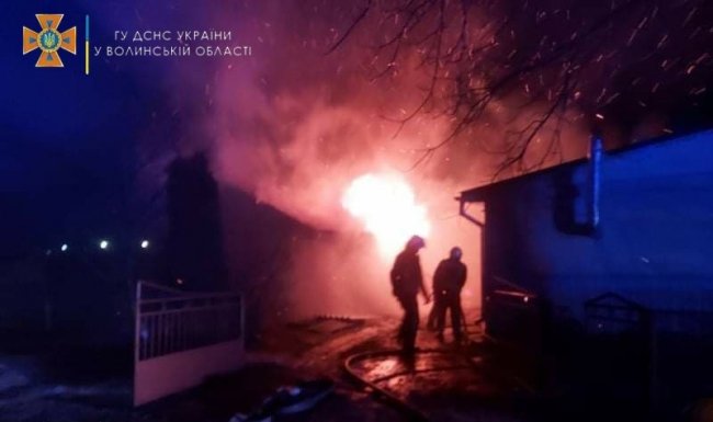 Через піч на Волині горіла літня кухня