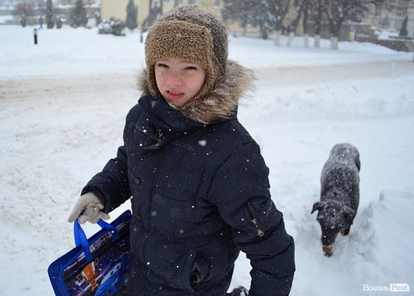 Луцьк замітає снігом. ФОТО