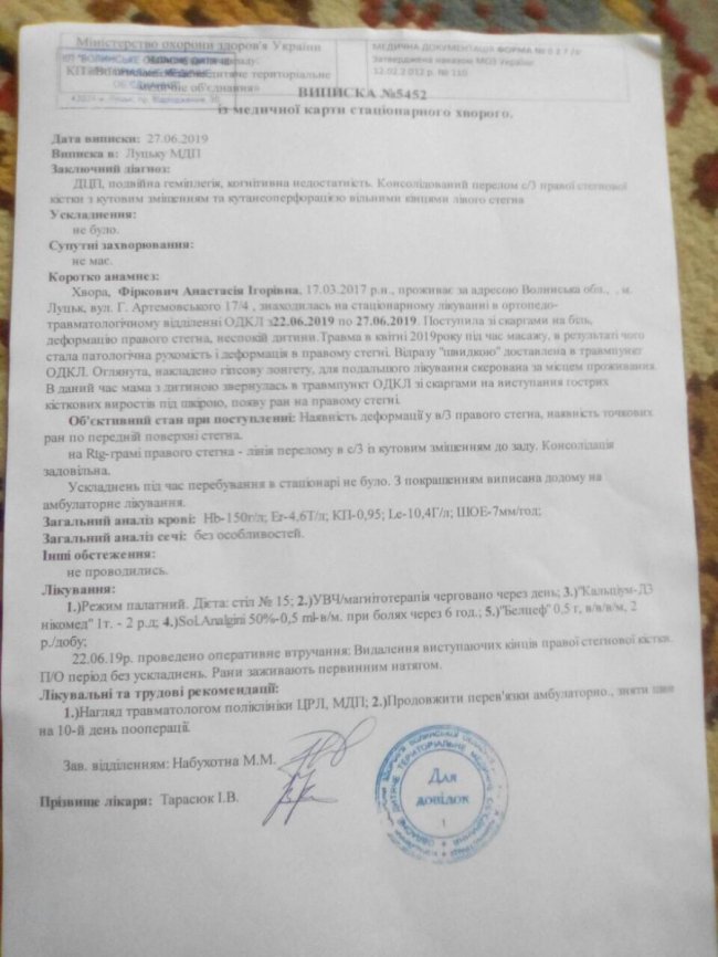 Для 6-річної дівчинки з Луцька потрібна реабілітація: мама благає про допомогу