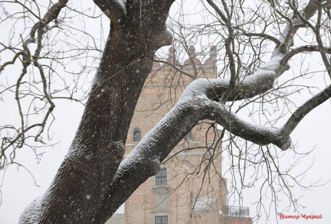 Старе місто в Луцьку засипало снігом. ФОТО