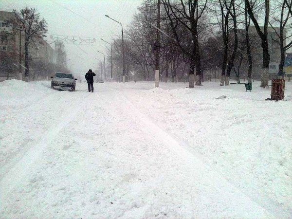 Як замітало Нововолинськ. ФОТО