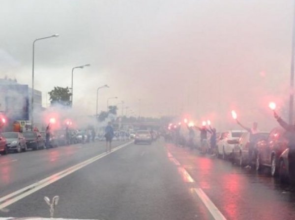 Як зустрічали Тимощука в Санкт-Петербурзі. ФОТО