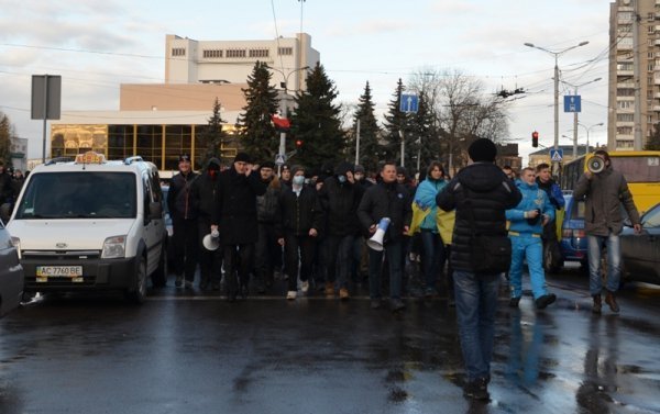 Студентський мітинг у Луцьку. ФОТО. ВІДЕО