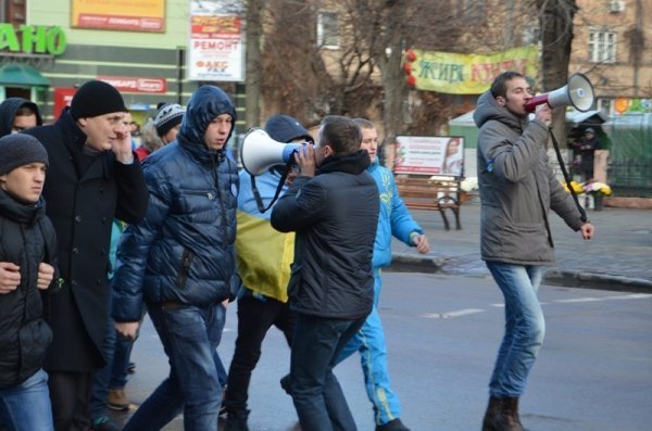 Студентський мітинг у Луцьку. ФОТО. ВІДЕО