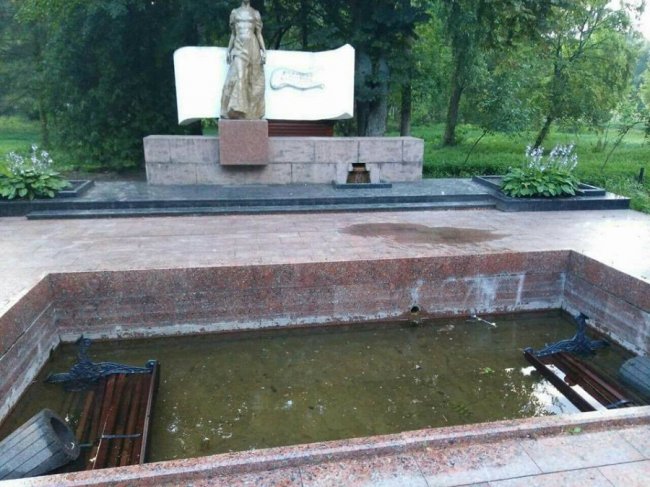 Невідомі повиривали квіти з клумб у луцькому парку. ФОТО