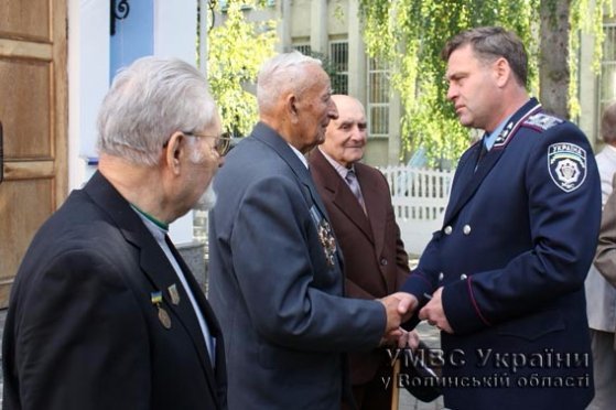 На Волині привітали сивочолих ветеранів правоохоронних органів. ФОТО