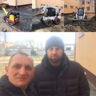 Віктор Мовчан і Микола Михайлевський, який разом з братом Ярославом виступив організатором робіт 