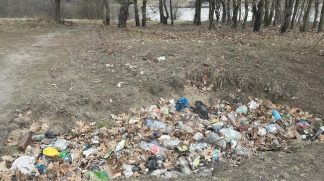 Біля дитячого табору під Луцьком – стихійне сміттєзвалище. ФОТО