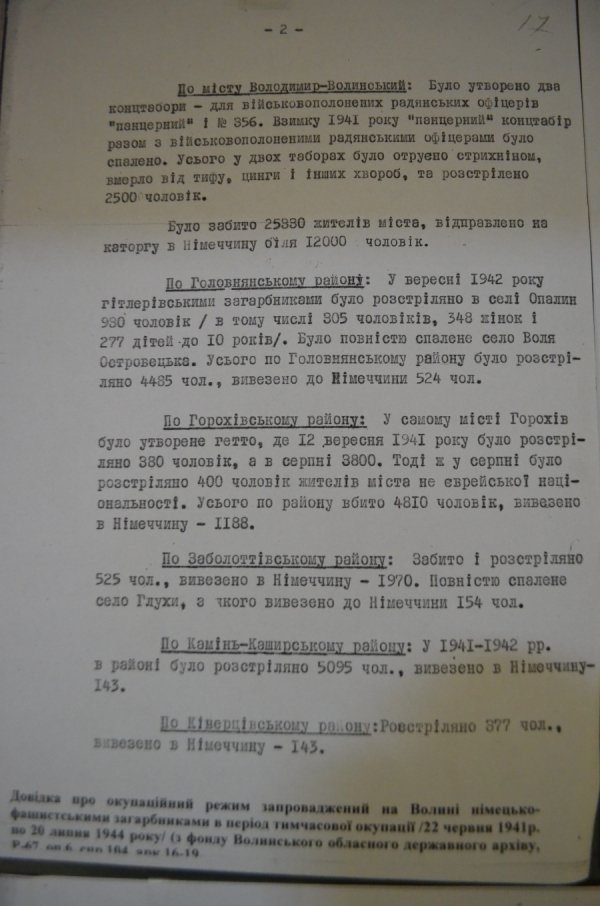 У Луцьку в архіві відкрили виставку про Голокост. ФОТО
