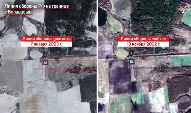 Росіяни звели лінію оборони впритул до кордону з Білоруссю