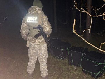 Луцькі прикордонники знайшли у лісі 10 ящиків цигарок, які контрабандисти хотіли переправити до Польщі 