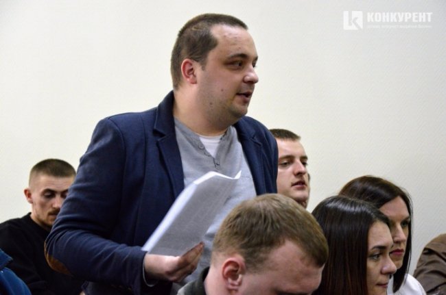 Голова Луцької міської організації воїнів АТО Волині Олег Кобилинський