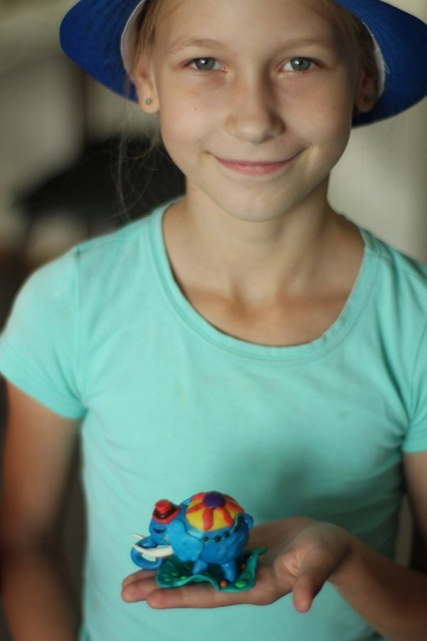 У Луцьку діти ліпили анімаційних персонажів з пластиліну. ФОТО