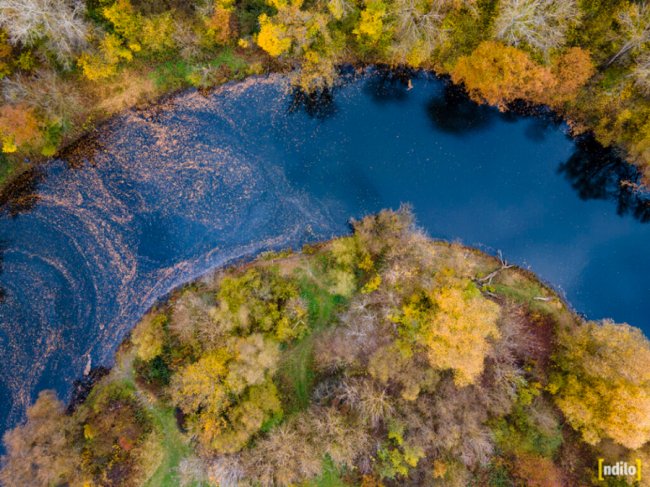 Захопливі осінні краєвиди Західного Бугу у волинській громаді з висоти пташиного польоту. ФОТО. ВІДЕО