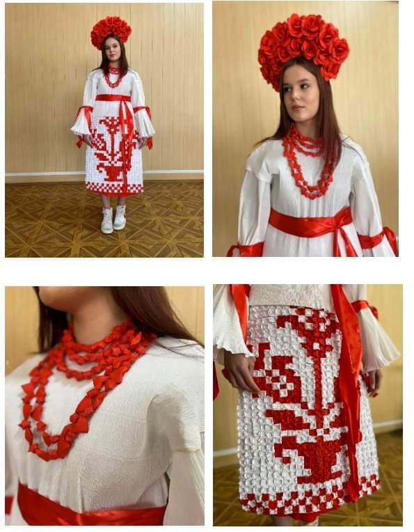Волинянка перемогла на всеукраїнському конкурсі паперових костюмів. ФОТО