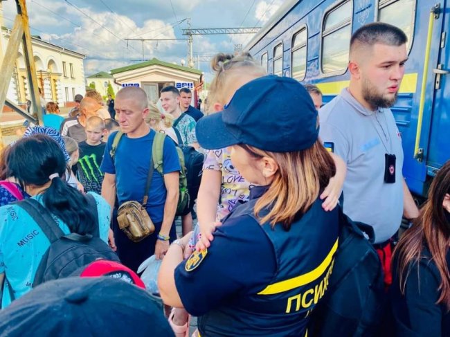 На Волинь прибув евакуаційний потяг з Харківщини. ФОТО