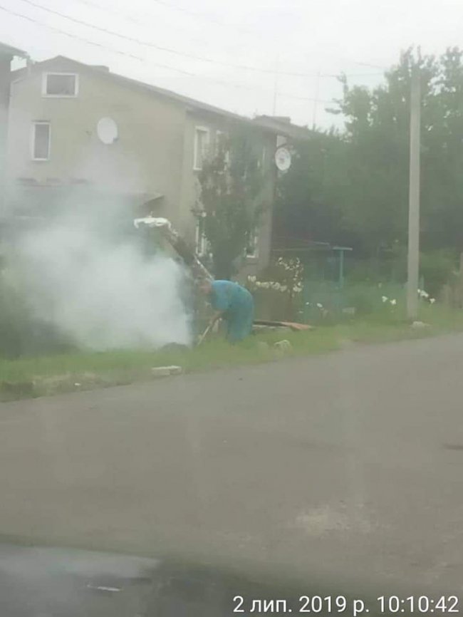 Хотіла спалити сухе гілля: лучанку покарали за розведення багаття у місті. ФОТО