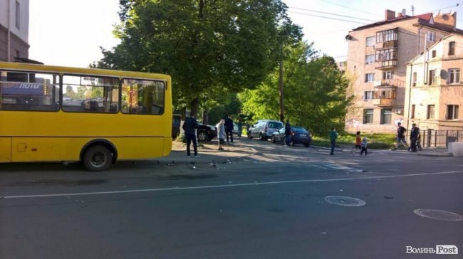 У центрі Луцька - аварія