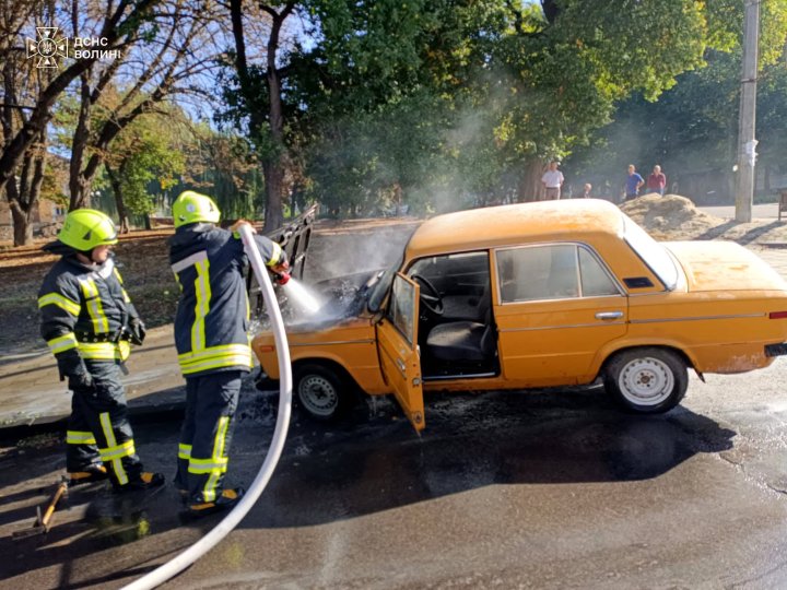 На Волині горів автомобіль
