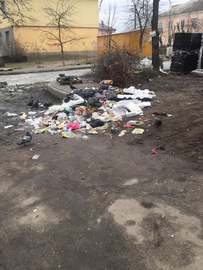 «Ср*ч під власним будинком»: у Ковелі мешканці загидили двір. ФОТО