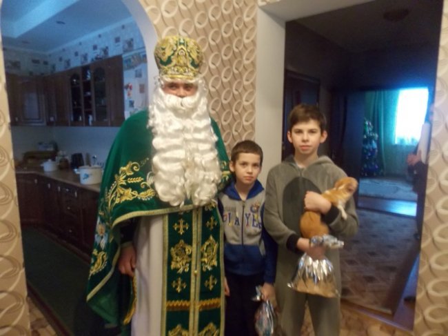 У Ковелі Миколай завітав до дітей загиблих Героїв. ФОТО