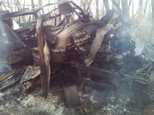 Урал із бійцями АТО підірвався на міні, дивом ніхто не загинув