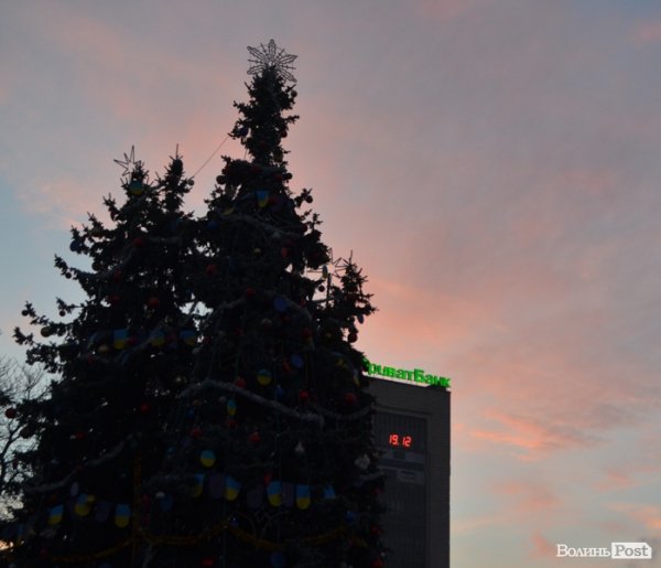 У Луцьку засвітили головні ялинки міста. ФОТО 