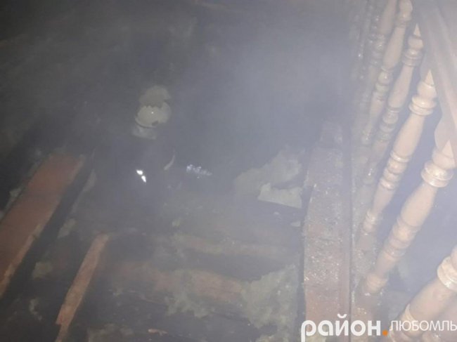 На Волині горіла лазня. ФОТО