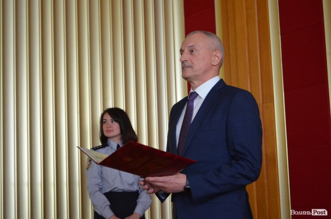 У Луцьку правоохоронців привітали з річницею створення Нацполіції. ФОТО