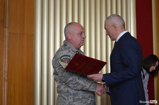 У Луцьку правоохоронців привітали з річницею створення Нацполіції. ФОТО