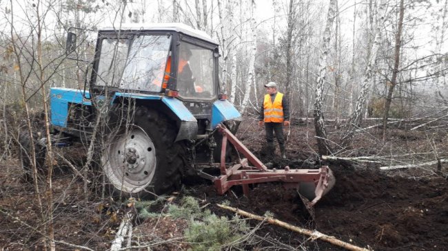 Як на Волині ліквідовують пожежі на торфовищах