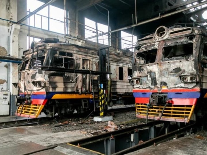 У Фастові Росія знищила депо та 27 вагонів приміських поїздів
