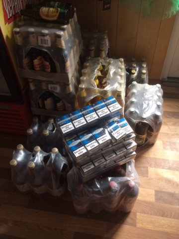 На Волині вилучили нелегальний алкоголь та цигарки. ФОТО