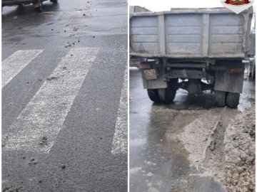 Працівник «Луцькводоканалу» заплатить штраф за брудну дорогу. ФОТО