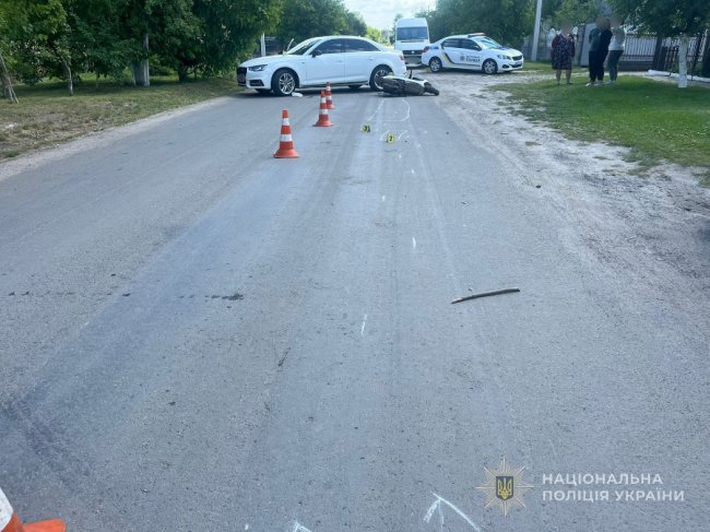 На Волині електровелосипедист зіткнувся із 12-річним водієм електросамоката