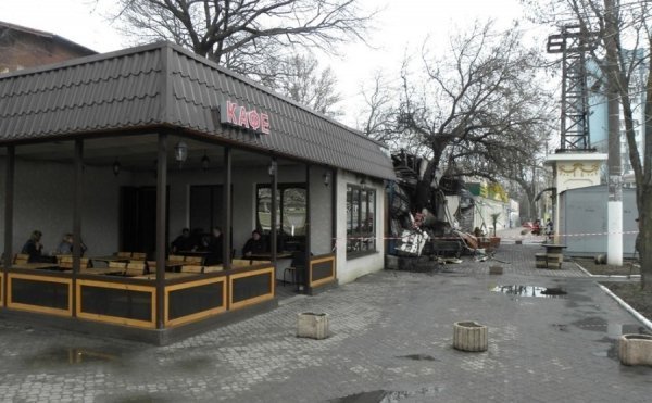 В Одесі згорів ресторан. ФОТО. ВІДЕО