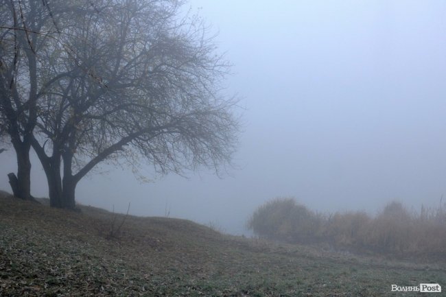 Паморозь і густий туман: чарівний ранок у Луцьку. ФОТО