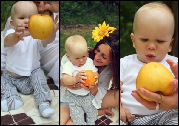 Стартував фотоконкурс: діти, яблука і осінь. ФОТО