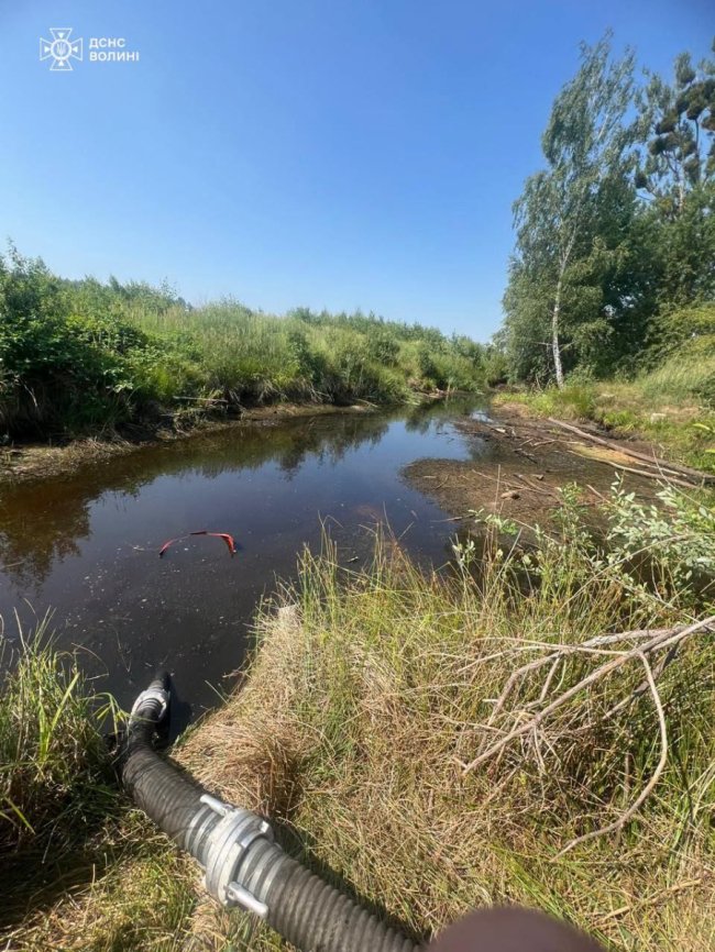 На Волині дроном виявили пожежу на торфовищі. ФОТО