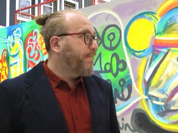 До Луцька приїхав відомий художник з Харкова. ВІДЕО