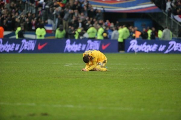 Гравці збірної після фінального свистка. ФОТО