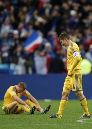 Гравці збірної після фінального свистка. ФОТО