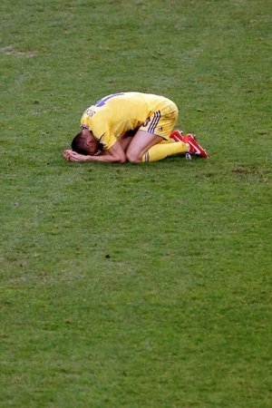 Гравці збірної після фінального свистка. ФОТО